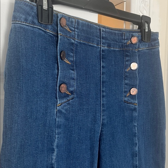 Boden The Helston Sailor Denim Jean Wide Leg Women’s Sz 4P - Picture 6 of 15